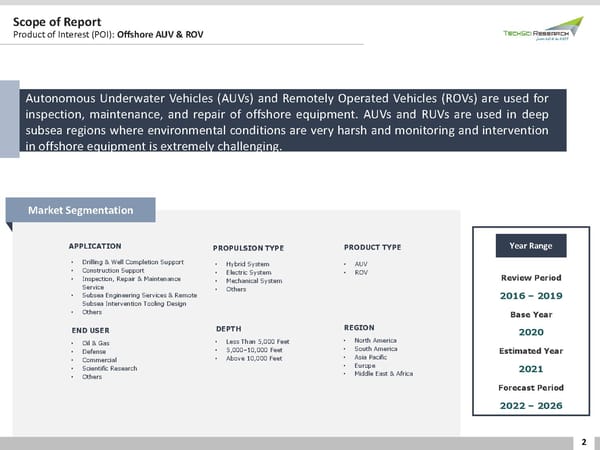 GLOBAL OFFSHORE AUV & ROV MARKET 2026 - Page 2