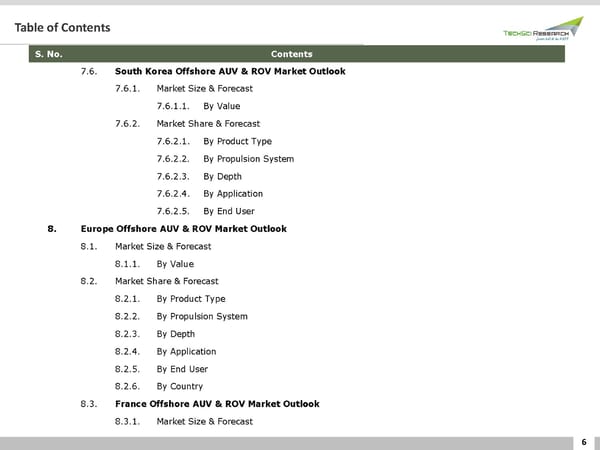 GLOBAL OFFSHORE AUV & ROV MARKET 2026 - Page 6