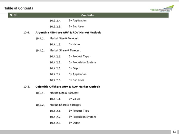 GLOBAL OFFSHORE AUV & ROV MARKET 2026 - Page 12