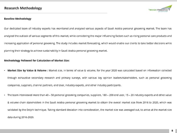 SAUDI ARABIA PERSONAL GROOMING MARKET Analysis 2026 - Page 8