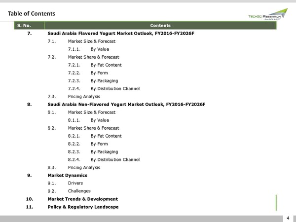 Saudi Arabia Yogurt Market Trend 2026 - Page 4