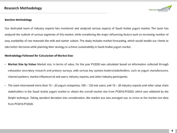 Saudi Arabia Yogurt Market Trend 2026 - Page 8