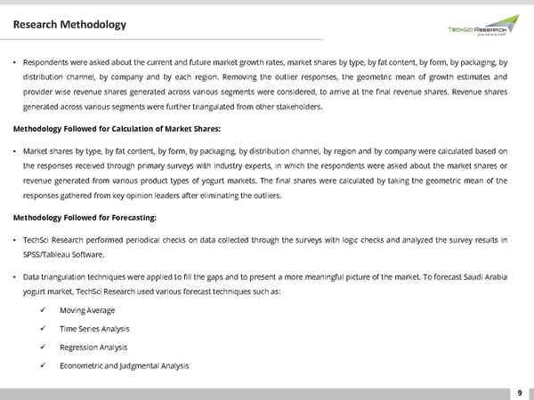 Saudi Arabia Yogurt Market Trend 2026 - Page 9