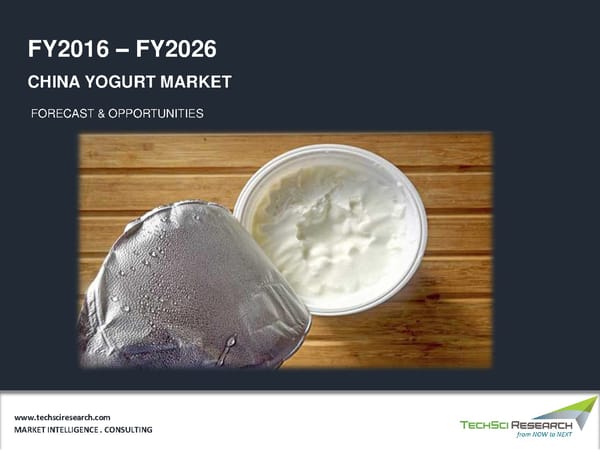 China Yogurt Market Trend 2026 - Page 1