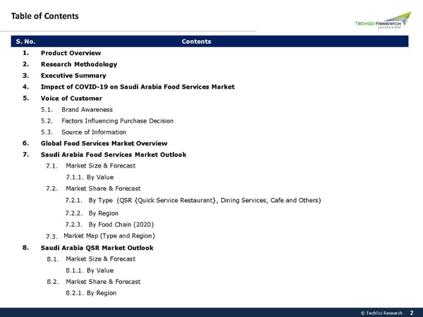 Saudi Arabia Food Services Market 2026 - Page 2