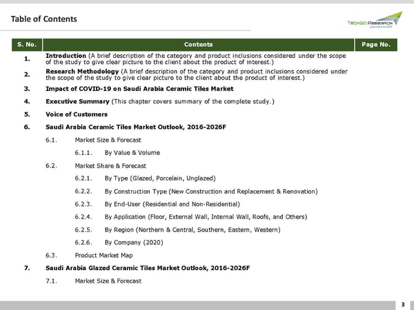 Saudi Arabia Ceramic Tiles Market 2026 - Page 3