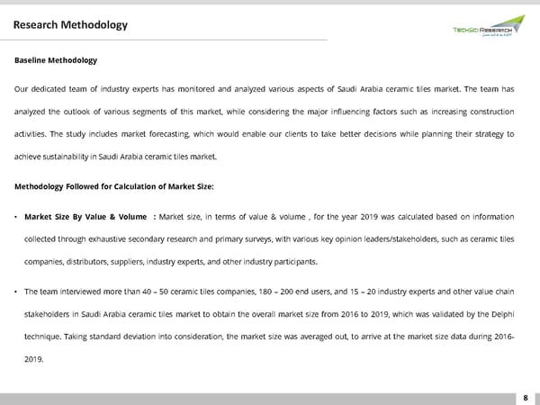 Saudi Arabia Ceramic Tiles Market 2026 - Page 8