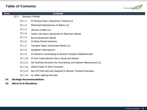 UAE Construction Equipment Rental Market 2026 - Page 6