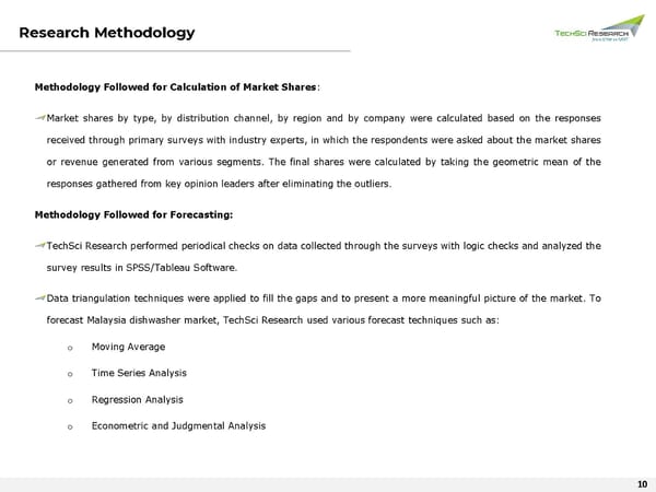 Malaysia Dishwasher Market Forecast 2026 - Page 9