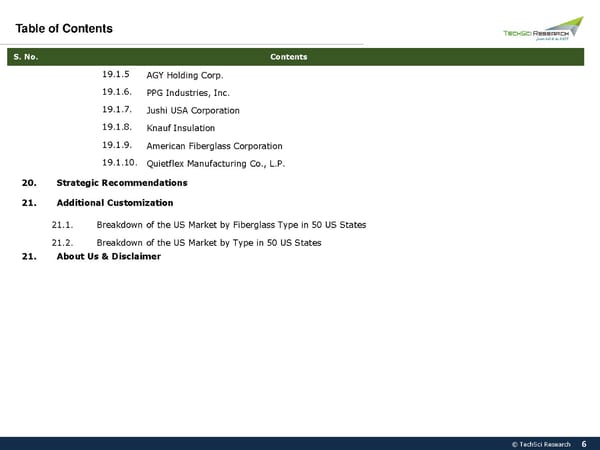 United States Fiberglass Market 2026 - Page 6