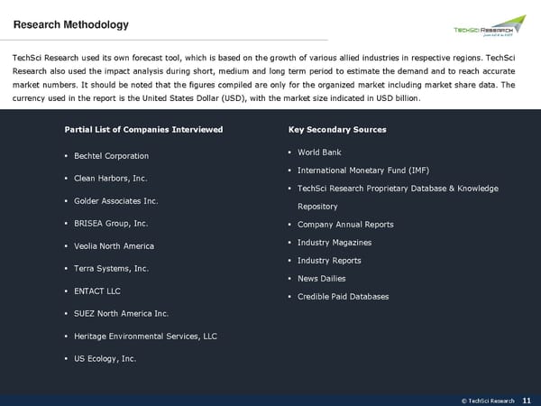 United States Environment Clean Up & Remediation Market to Surpass 31.82 Billion by 2026 - Page 11