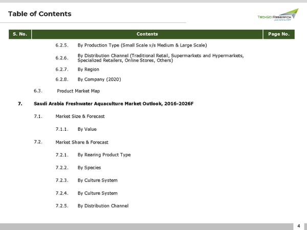 SAUDI ARABIA AQUACULTURE MARKET 2026 - Page 4