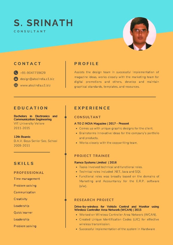 Resume - Page 1