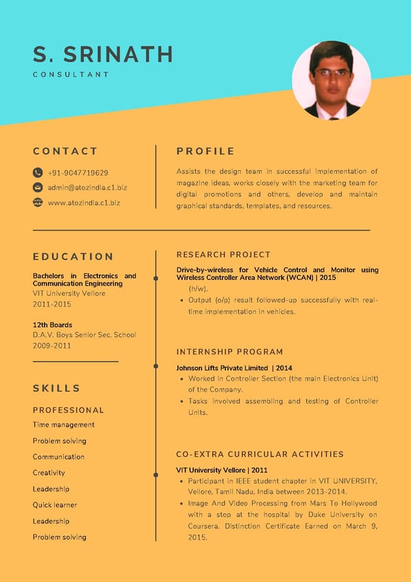 Resume - Page 2