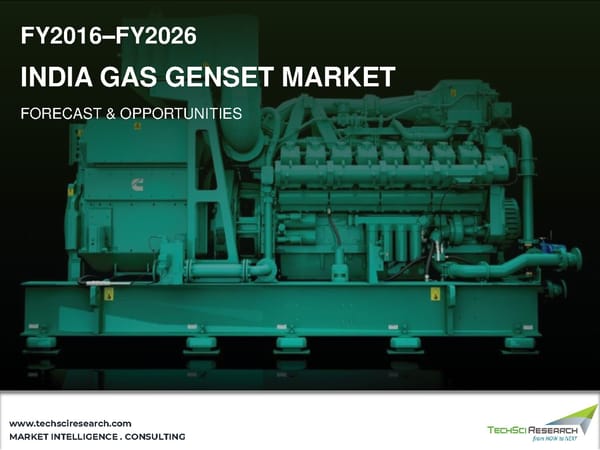 India to Lead Gas Genset Market at a CAGR of 9.06% By FY2026 - Page 1