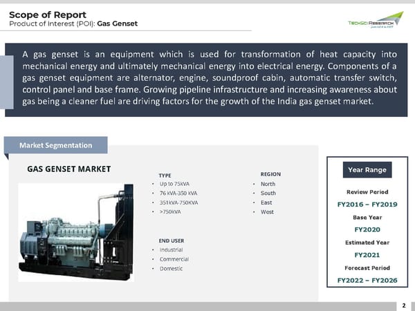 India to Lead Gas Genset Market at a CAGR of 9.06% By FY2026 - Page 2