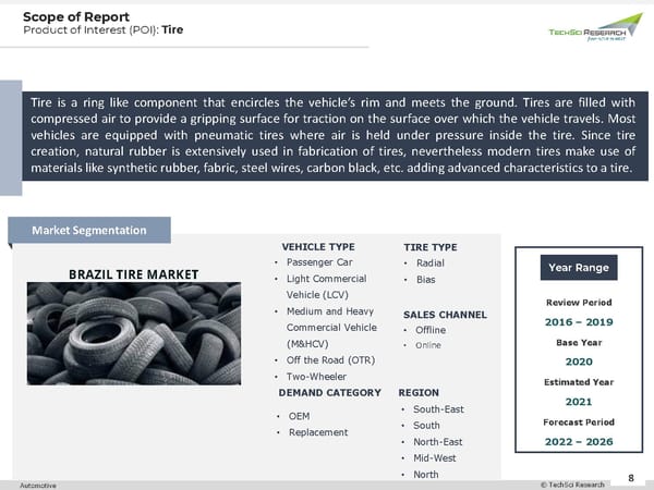 Brazil Tire Market to Grow at 6.29% CAGR by 2026 - Page 8