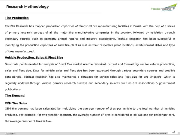 Brazil Tire Market to Grow at 6.29% CAGR by 2026 - Page 14