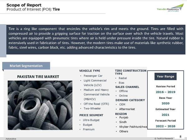 Pakistan Tire Market to Surpass USD 1.65 Billion by 2026 - Page 8