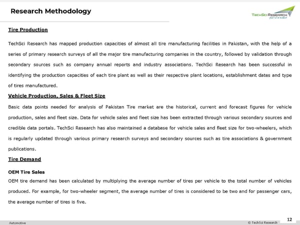 Pakistan Tire Market to Surpass USD 1.65 Billion by 2026 - Page 12