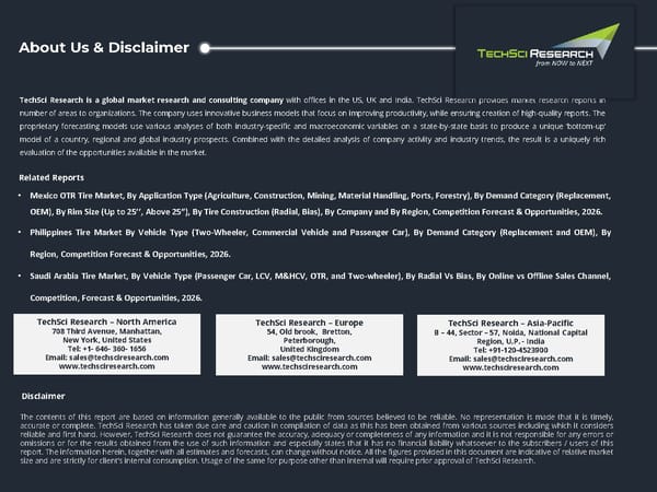 PowerPoint PresentatMexico Replacement Tire Market to Grow at 5.94% CAGR by 2026ion - Page 16