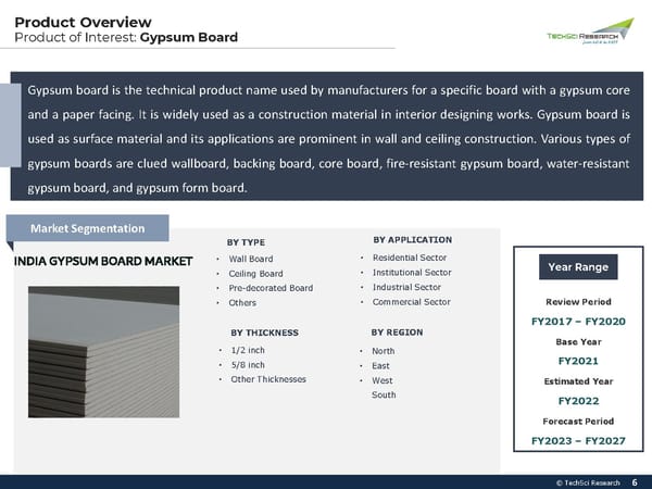 India Gypsum Board Market to Reach INR3811.65 Crore by 2027 - Page 6