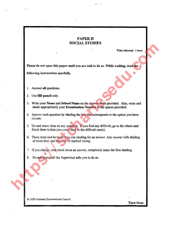 Free NECO BECE Past Questions on National Values - Page 4