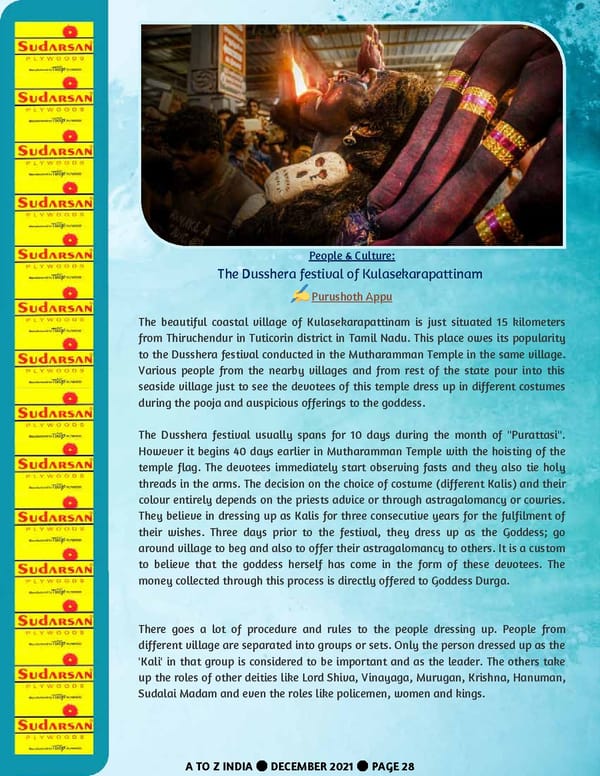 A TO Z INDIA - DECEMBER 21 - Page 28