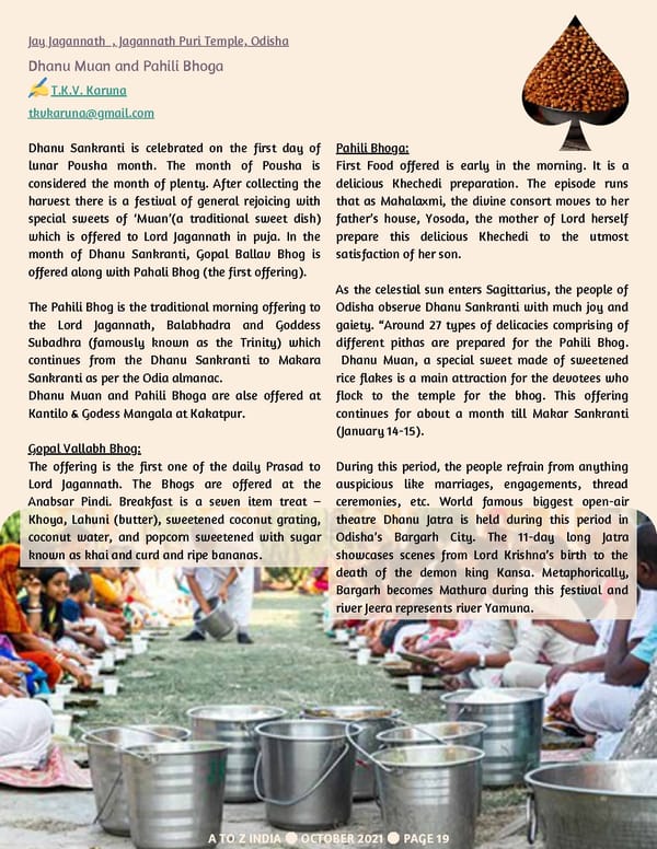 A TO Z INDIA - OCTOBER 21 - Page 19