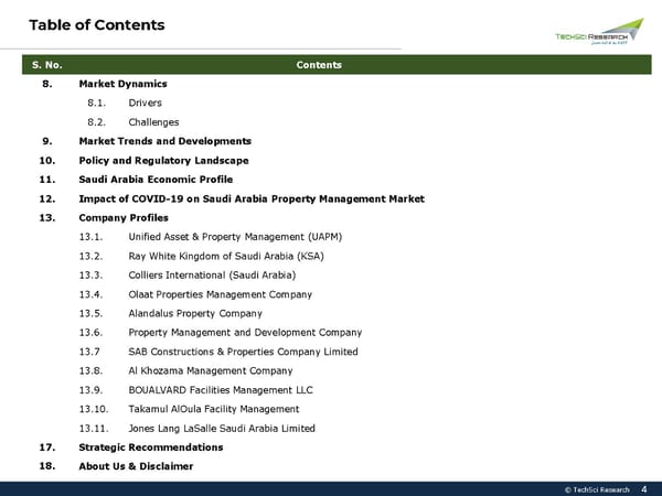 Saudi Arabia Property Management Market 2026 - Page 4