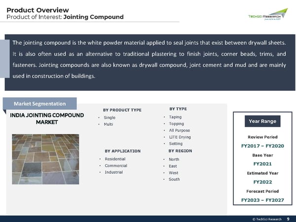 India Jointing Compound Market Size 2027 - Page 9