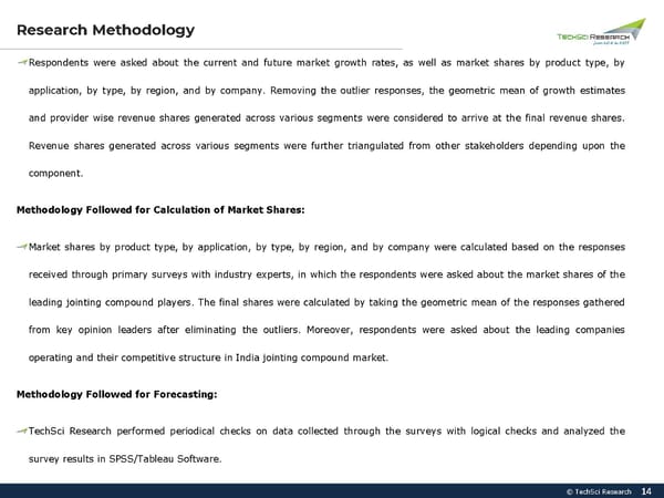 India Jointing Compound Market Size 2027 - Page 14