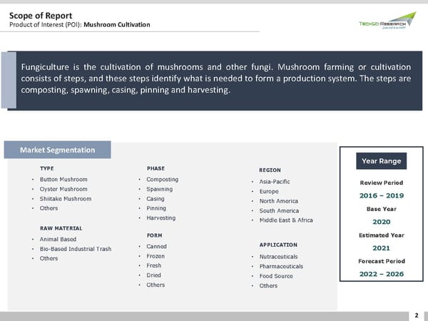 Mushroom Cultivation Market to grow at Steady Rate through 2026 - Page 2