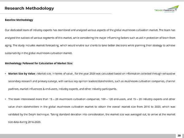 Mushroom Cultivation Market to grow at Steady Rate through 2026 - Page 20