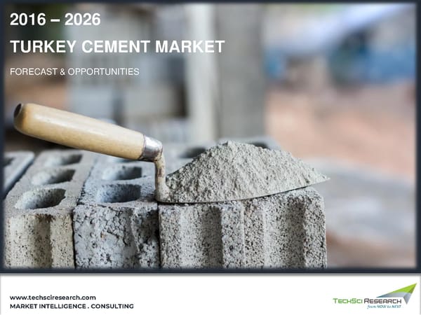 Turkey Cement Market Forecast 2026 - Page 1