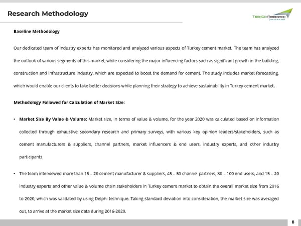 Turkey Cement Market Forecast 2026 - Page 8