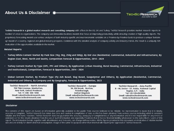 Turkey Cement Market Forecast 2026 - Page 14