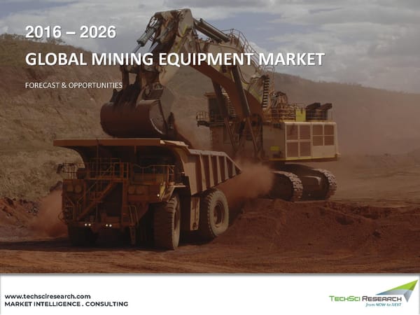 Global Mining Equipment Market, 2026 - Page 1