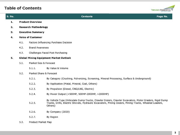 Global Mining Equipment Market, 2026 - Page 3