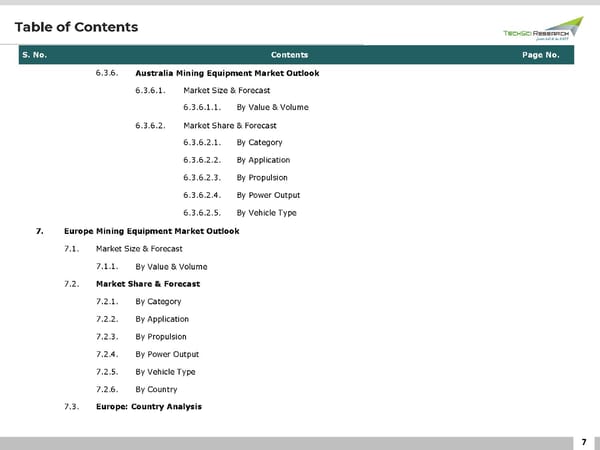 Global Mining Equipment Market, 2026 - Page 7