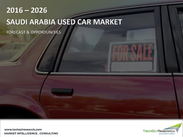 Saudi Arabia Used Car Market Forecast 2026 - Page 1