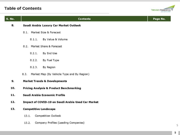 Saudi Arabia Used Car Market Forecast 2026 - Page 5