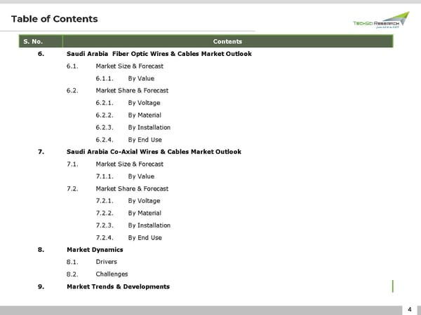 Saudi Arabia Wires & Cables Market 2026 - Page 4