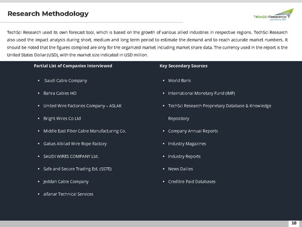 Saudi Arabia Wires & Cables Market 2026 - Page 10