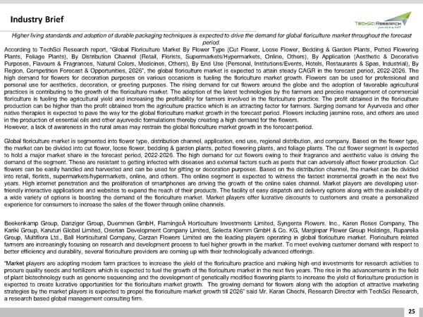 Floriculture Market Growth 2026 - Page 25