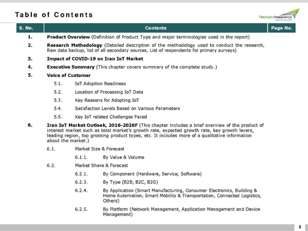 Iran IoT Market Forecast 2026 - Page 3