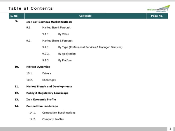 Iran IoT Market Forecast 2026 - Page 5