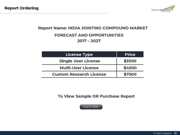 India Jointing Compound Market 2027 - Page 15