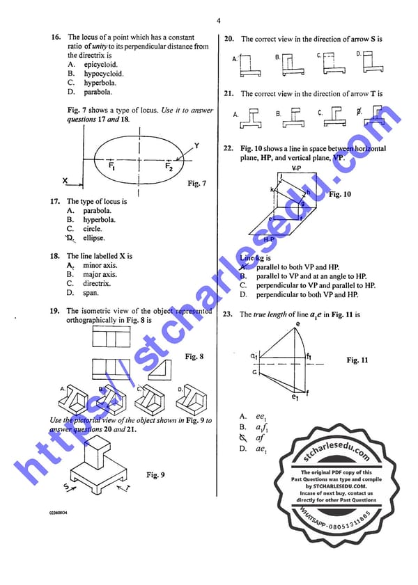 Download WAEC Technical Drawing Past Questions - Page 4