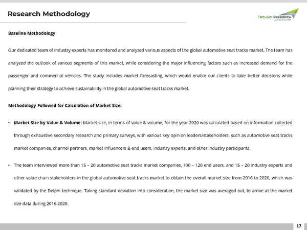 Automotive Seat Tracks Market 2026 - Page 17